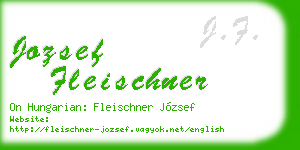 jozsef fleischner business card
