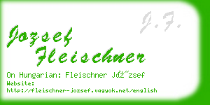 jozsef fleischner business card